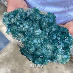 5.91LBnatural super beautiful green fluorite crystal ore standard sample