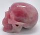 5'' Natural Rose quartz Carved Crystal Skull, Crystal Healing, Super Realistic