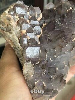 605g Beautiful Super Seven Skeletal Amethst Quartz Crystal Specimen A28