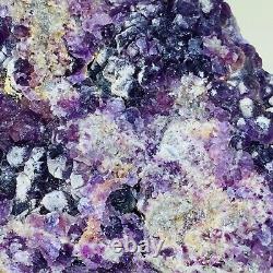 6.0lb Natural Super Beautiful Purple Fluorite Quartz Crystal Mineral Specimen