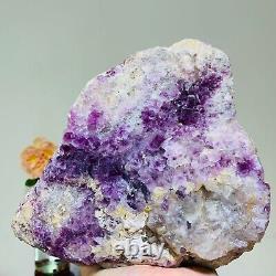 6.1lb Natural Super Beautiful Purple Fluorite Quartz Crystal Mineral Specimen