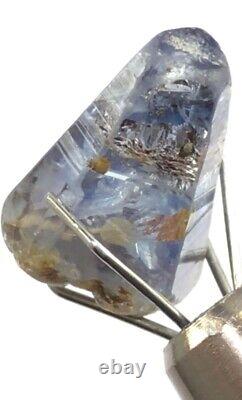 6.58cts Blue Sapphire Half Crystal Glassy Body Skin Natural Untreated Sri Lanka