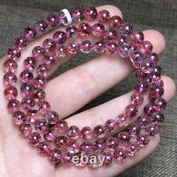 6.6mm Genuine Natural Red Super 7 Seven lepidocrocite Quartz Beads Bracelet