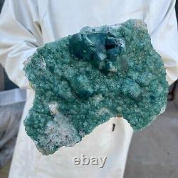 6.8LB Natural super beautiful green fluorite crystal mineral healing specimens