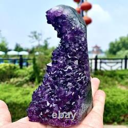 716g Natural Super Stunning Amethyst Geode RARE Energy Group Crystal Mineral