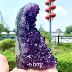 716g Natural Super Stunning Amethyst Geode RARE Energy Group Crystal Mineral