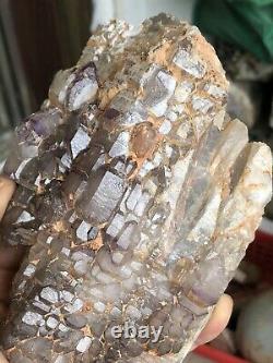 725g Beautiful Super Skeletal Amethst Quartz Crystal Specimen A22