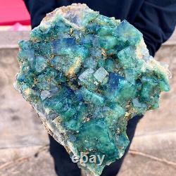 7.4lb Natural super beautiful green fluorite crystal mineral healing specimens