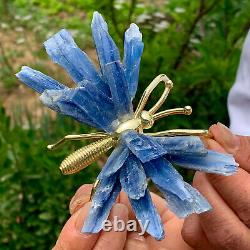 85g natural beautiful kyanite crystal hole super large gem Butterfly