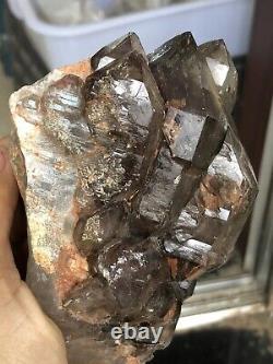 880g Beautiful Super Skeletal Amethst Quartz Crystal Specimen A15