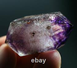 89Ct Natural Clear Purple Rutile Super Seven Crystal Quartz Polished Specimen