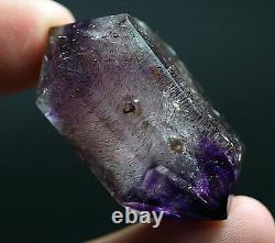 89Ct Natural Clear Purple Rutile Super Seven Crystal Quartz Polished Specimen