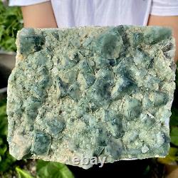 8.0LB Natural super beautiful green fluorite crystal mineral healing specimens