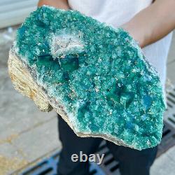 8.4lb Natural super beautiful green fluorite crystal mineral healing specimens