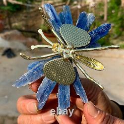 91g natural beautiful kyanite crystal hole super large gem Butterfly