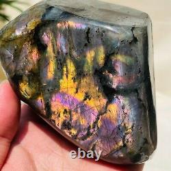 989g Super Surprising Natural Purple Labradorite Quartz Crystal Specimen Healing