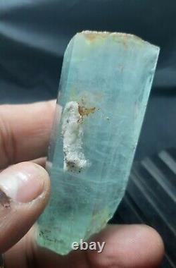 99caratsNatural crystal super color aquamarine specimen@ shigar Pakistan