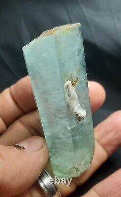 99caratsNatural crystal super color aquamarine specimen@ shigar Pakistan