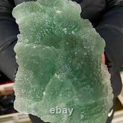 9LB Natural super beautiful green fluorite crystal ore standard sample WF236