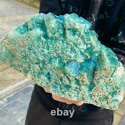 9.53LB natural super beautiful green fluorite crystal ore standard sample