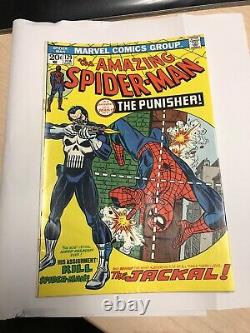 AMAZING SPIDER-MAN # 129 1ST APPEARANCE OF THE PUNISHER With Marvel Stamp CGC