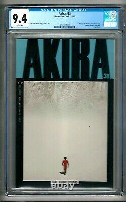 Akira #38 (1995) CGC 9.4 White Pages Katsuhiro Otomo Last Issue Scarce
