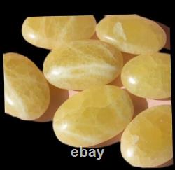 Amazing Discounted Lot of Super Yellow Lemon Calcite Towers, Spheres, Tumble, palm