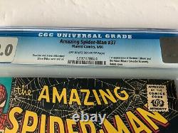 Amazing Spider-man 37 Cgc 9.0 1st Norman Osborn Marvel Comics 1966