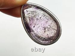 Amethyst Super Seven Moving bubble Enhydro Quartz Crystal Pendant E050108
