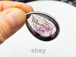 Amethyst Super Seven Moving bubble Enhydro Quartz Crystal Pendant E050112