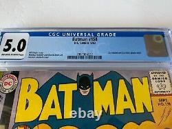 Batman 158 Cgc 5.0 Ace The Bat Hound Bat Mite DC Comics 1963