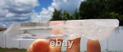 Bright Super Clear LEMURIAN Seed Quartz Crystal Point with Contact Keys For Sale