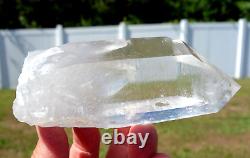 Bright Super LEMURIAN QUARTZ Crystal Penetrator Point with Record Keepers For Sale