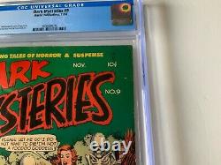 Dark Mysteries 9 Cgc 4.5 White Skeleton Voodoo Pre Code Horror Master Comic 1952