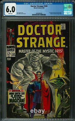 Doctor Strange #169 Cgc 6.0 White Pgs Origin Of Doctor Strange 1st Solo Title