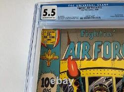 Fightin' Air Force 12 Cgc 5.5 Turret Gunner Highest Graded Charlton Comic 1958
