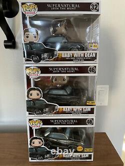 Funko Pop! Rides Supernatural BABY with DEAN & SAM SDCC Hot Topic Chase #32 #46