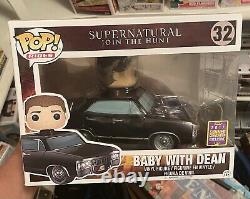 Funko Pop! Rides Supernatural Join The Hunt Baby With Dean #32 SDCC 2017 Non Mint