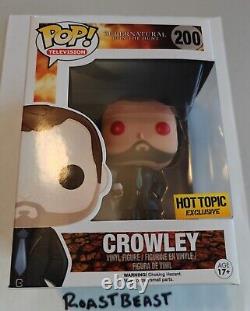 Funko Pop! Supernatural Hot Topic Exclusive #200 Crowley NEW withprotector