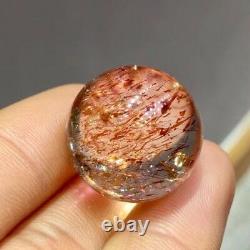 Genuine Natural Red Super 7 Seven lepidocrocite Quartz Crystal Sphere Ball