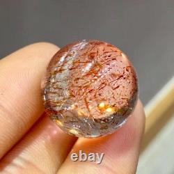 Genuine Natural Red Super 7 Seven lepidocrocite Quartz Crystal Sphere Ball
