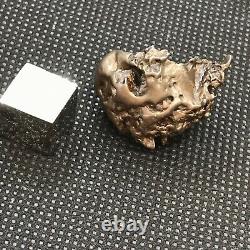 Golden pallasite meteorite 21g. Super sculpted, natural patina, gemmy olivine
