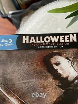 Halloween Blu-ray 15 Disc Collection VGC Deluxe Edition Scream Factory J Card