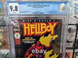 Hellboy Seed Of Destruction #1 (1994) Cgc Grade 9.8 1st Solo Issue