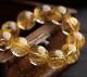 High Quality Natural Super Gold Rutilated Quartz Head Bracelet Healing Lucky 1pc