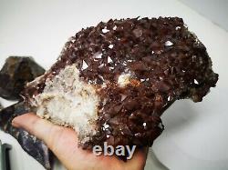 Huge 4kg cluster Rare super luster Chocolate Amethyst/Quartz