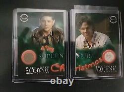 Inkworks Supernatural Pieceworks Christmas Card Set Sam Dean HTF