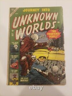 JOURNEY INTO UNKNOWN WORLDS 22 1953 Pre-Code Horror Atlas Comics