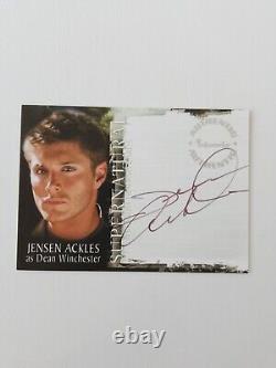 Jensen Ackles Inkworks Supernatural Season 2 Authentic Autograph A10