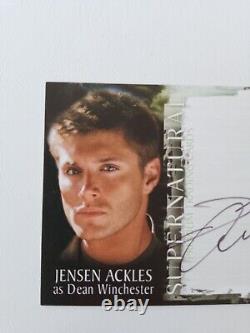 Jensen Ackles Inkworks Supernatural Season 2 Authentic Autograph A10